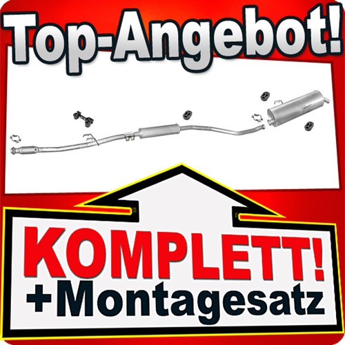 Auspuff für peugeot 206 4 - für,