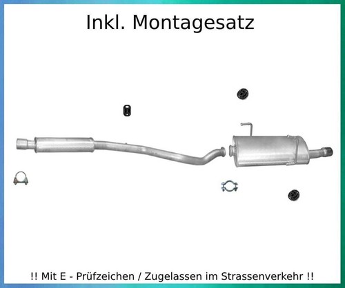 Auspuffanlage für peugeot 206 - für,