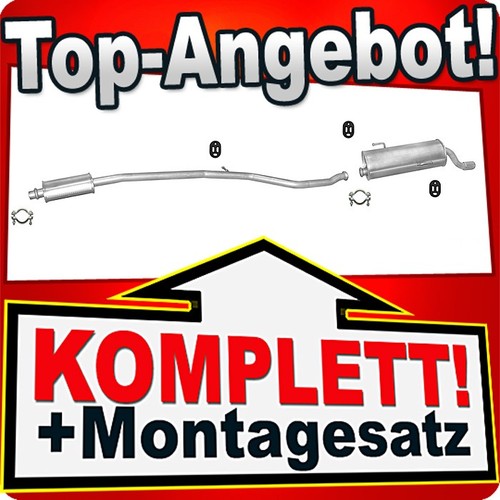 Auspuff für peugeot 206 - für, cc