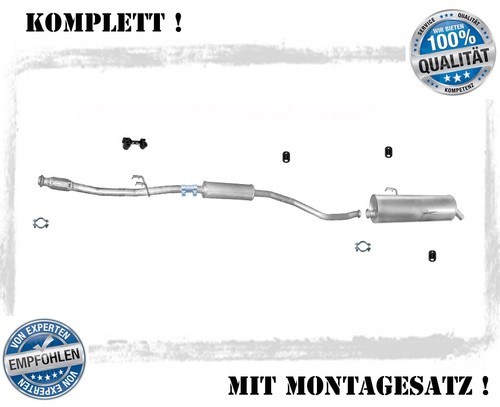 Auspuff peugeot 206 16v - auspuff, 1.4
