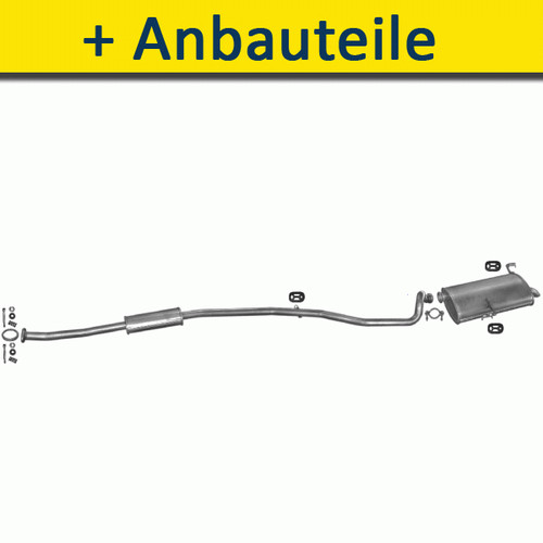 Auspuff auspuffanlage für - auspuffanlage+,