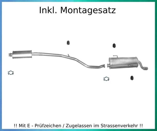 Auspuffanlage für peugeot - auspuffanlage,