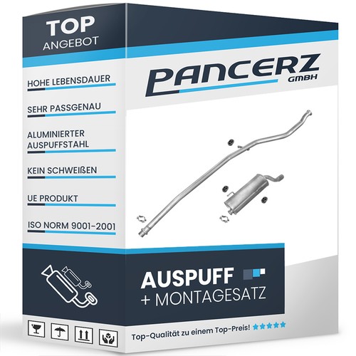 Auspuff für peugeot 206 1 - auspuff,