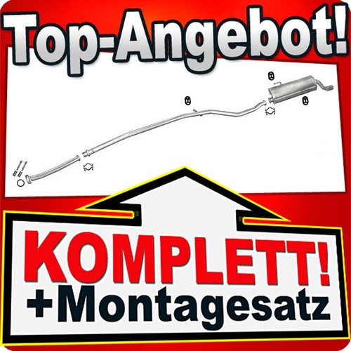 Auspuff für peugeot 206 1 - für,